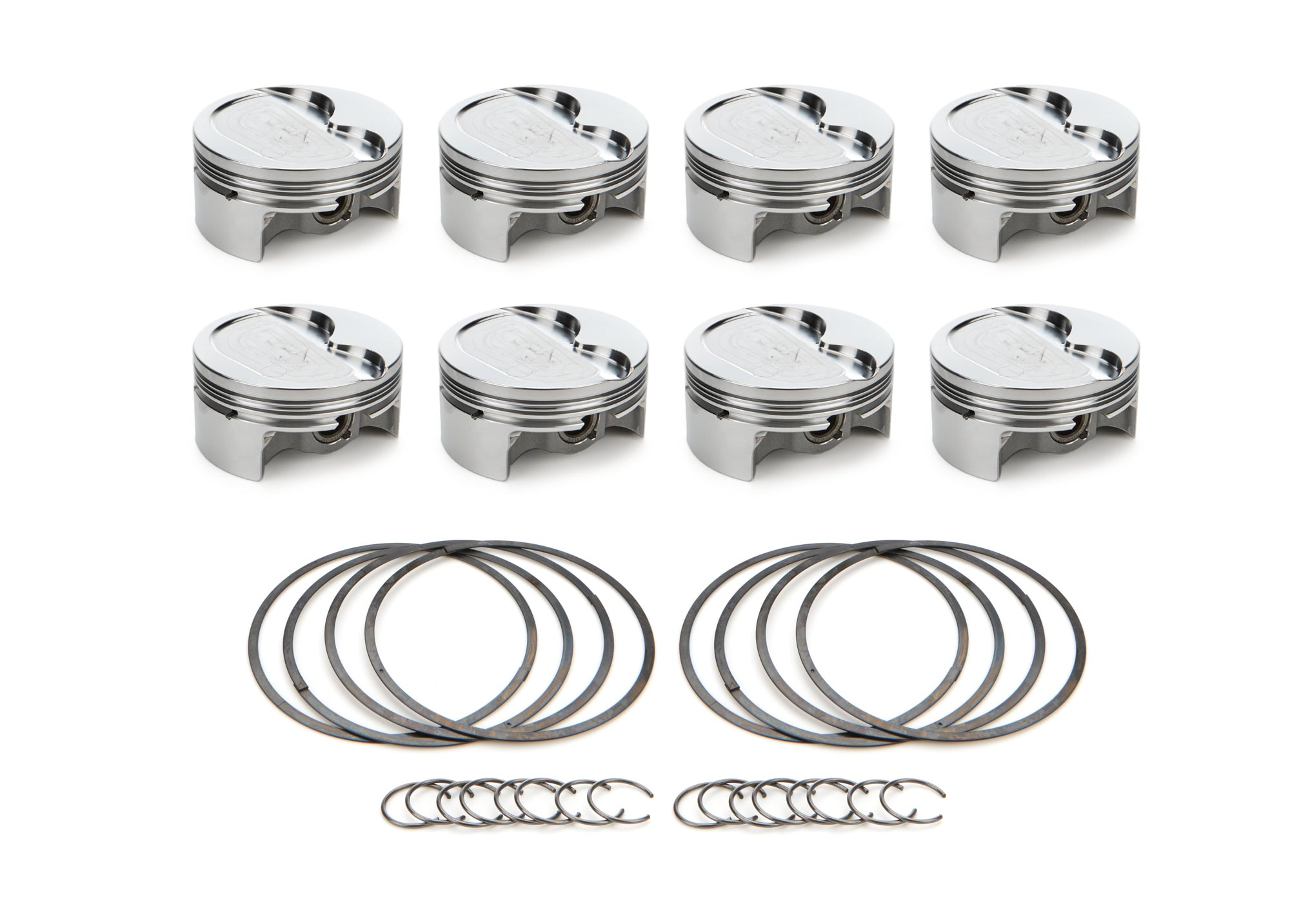 RaceTec AutoTec Forged Dished Piston - 4.010 in Bore - GM LS-Series (Set of 8) 1000627