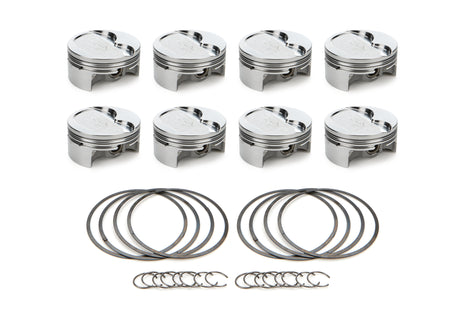 RaceTec AutoTec Forged Dished Piston - 4.010 in Bore - GM LS-Series (Set of 8) 1000627