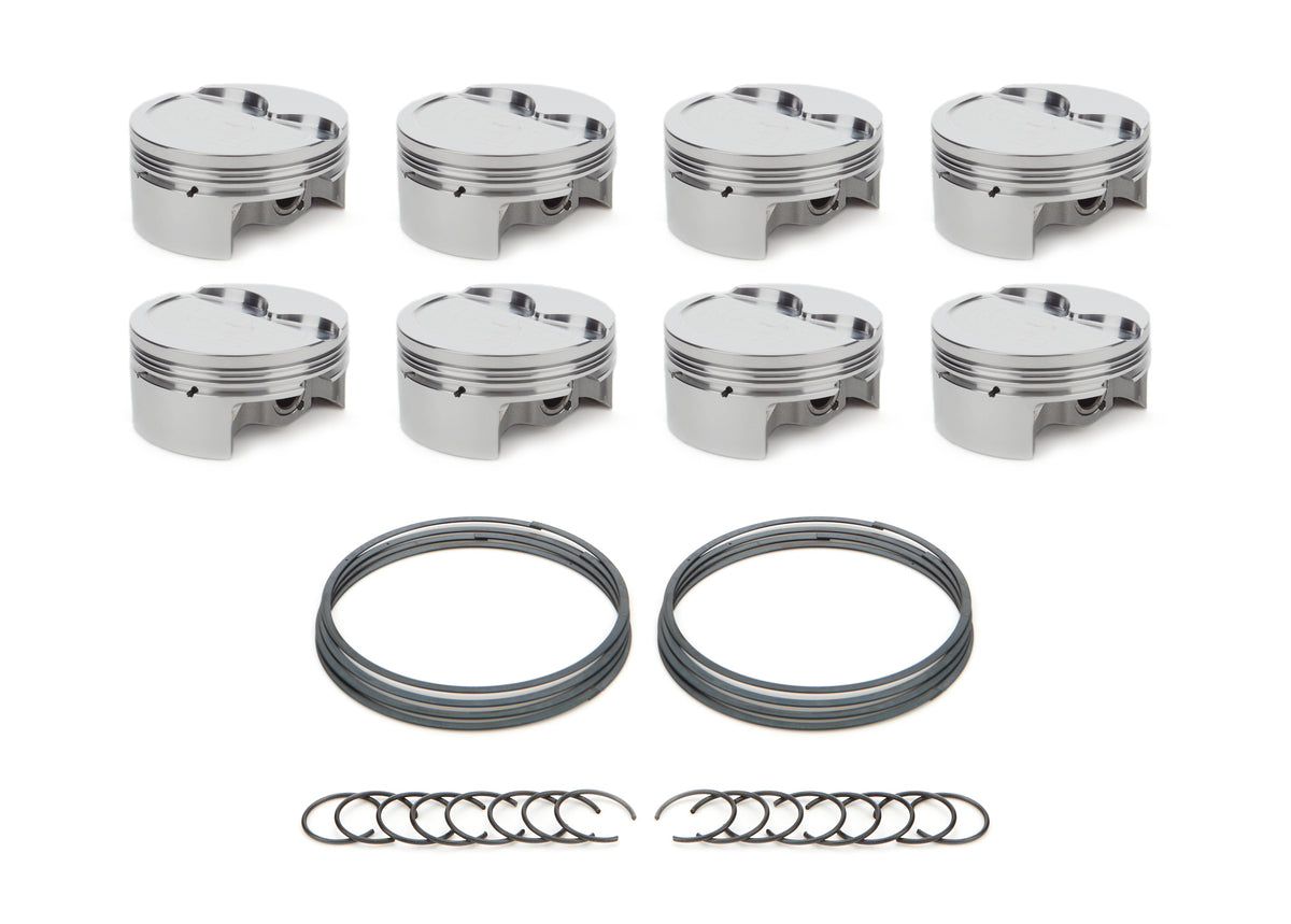RaceTec AutoTec Forged Dished Piston - 4.030 in Bore - GM LS-Series (Set of 8)