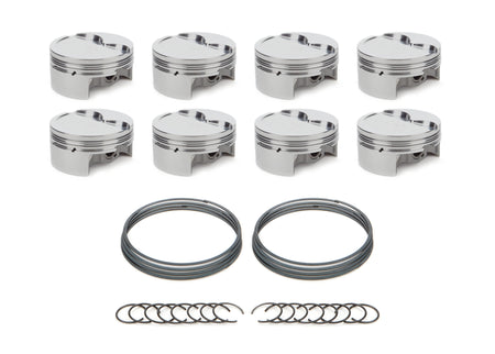 RaceTec AutoTec Forged Dished Piston - 4.030 in Bore - GM LS-Series (Set of 8)