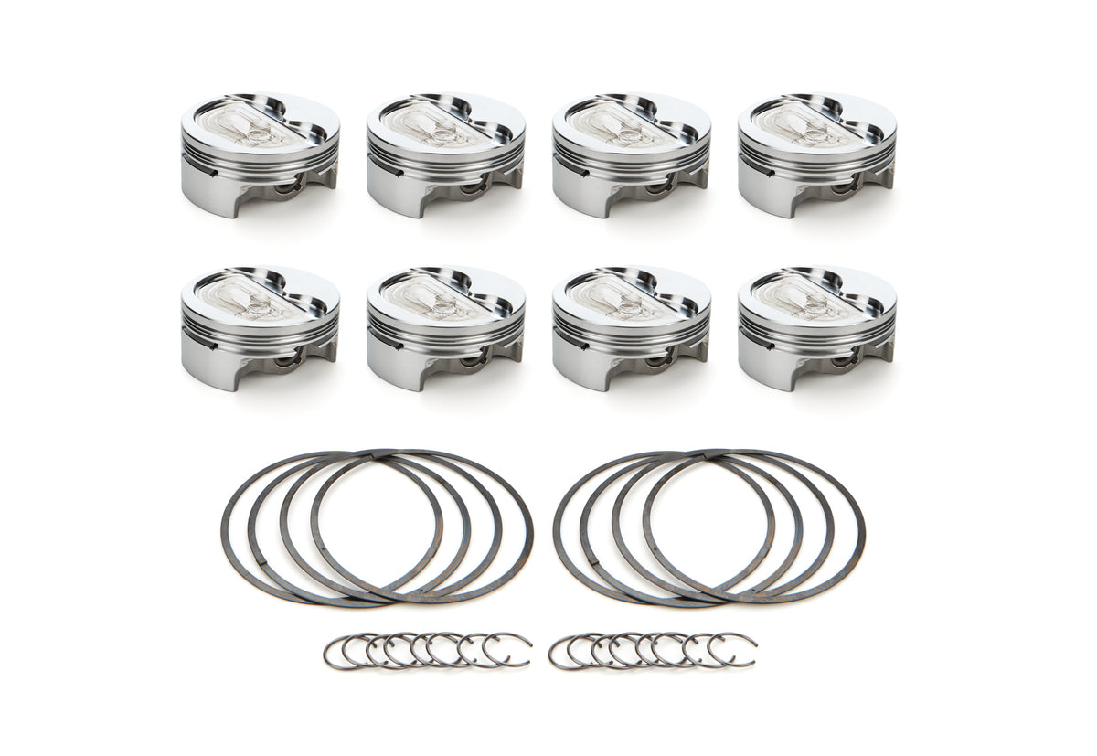 RaceTec AutoTec Forged Dished Piston - 4.125 in Bore - GM LS-Series (Set of 8) 1000632