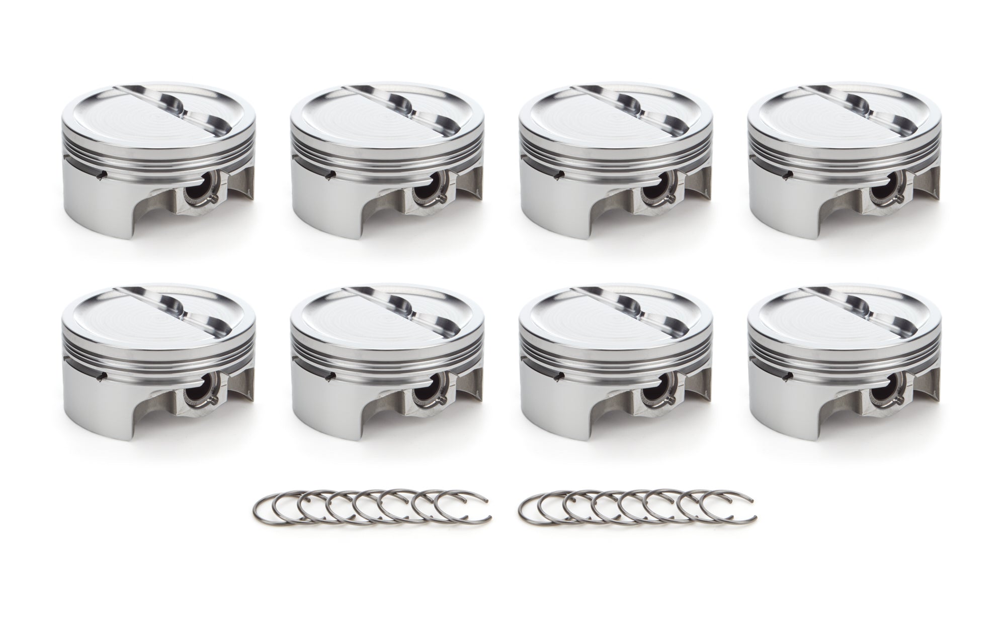RaceTec AutoTec Forged Dished Piston - 4.030 in Bore - Small Block Chevy (Set of 8)