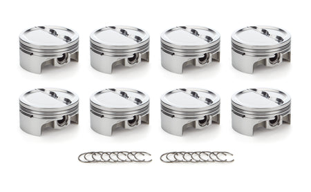 RaceTec AutoTec Forged Dished Piston - 4.030 in Bore - Small Block Chevy (Set of 8)