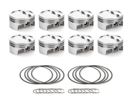 RaceTec AutoTec Forged Dished Piston - 4.040 in Bore - Small Block Chevy (Set of 8)