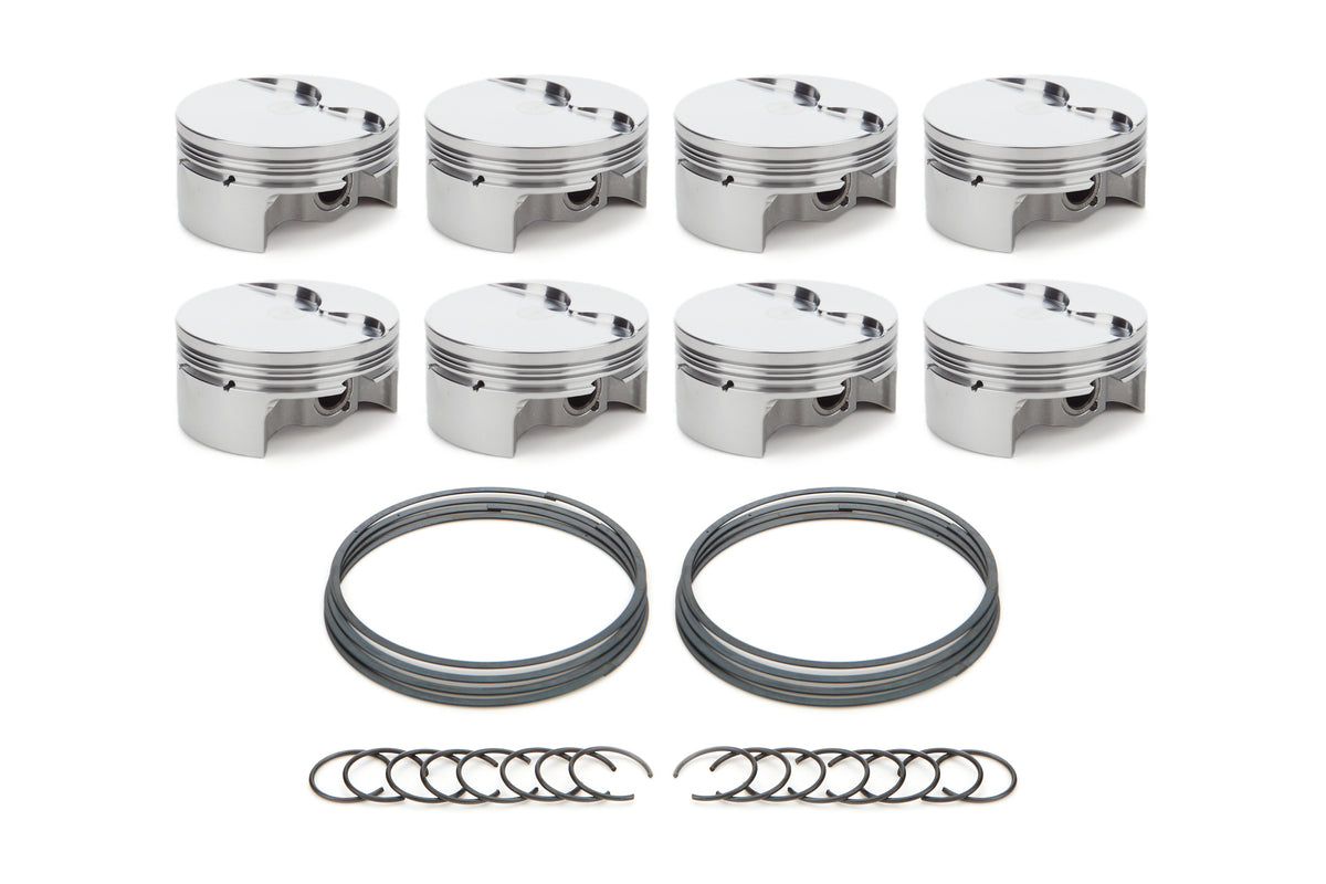 RaceTec AutoTec Forged Flat Top Piston - 4.070 in Bore - GM LS-Series (Set of 8)