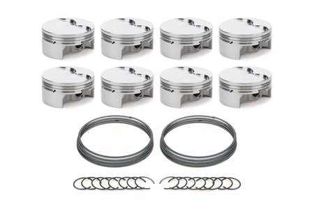 RaceTec AutoTec Forged Flat Top Piston - 4.070 in Bore - GM LS-Series (Set of 8)