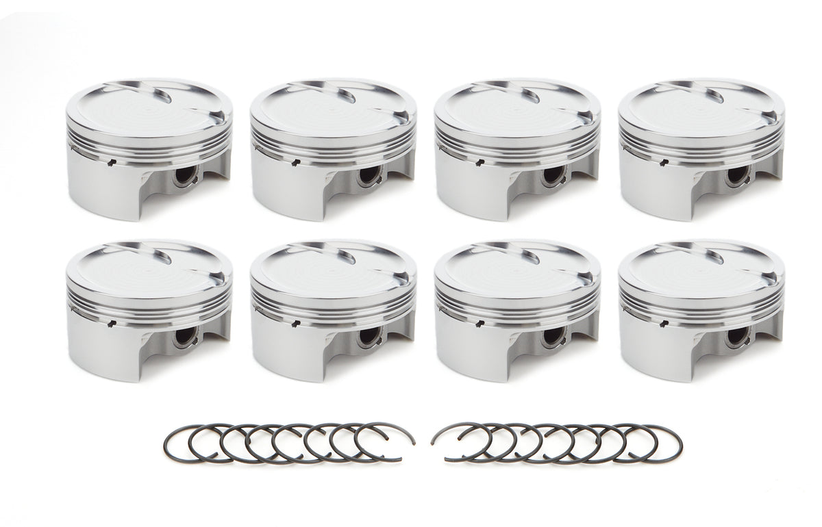 RaceTec AutoTec Forged Dished Piston - 4.070 in Bore - GM LS-Series (Set of 8)
