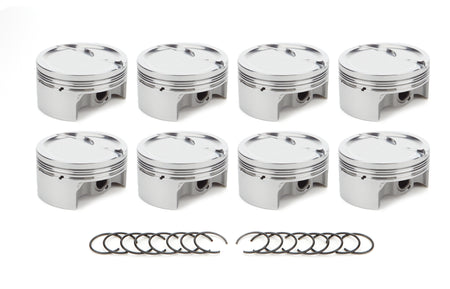 RaceTec AutoTec Forged Dished Piston - 4.070 in Bore - GM LS-Series (Set of 8)