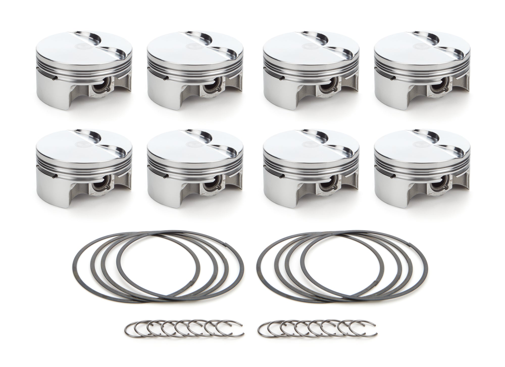 RaceTec AutoTec Forged Flat Top Piston - 3.905 in Bore - GM LS-Series (Set of 8)