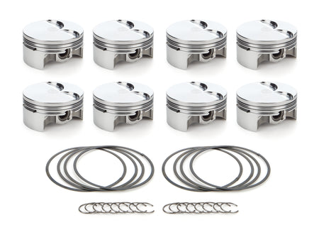 RaceTec AutoTec Forged Flat Top Piston - 3.905 in Bore - GM LS-Series (Set of 8)