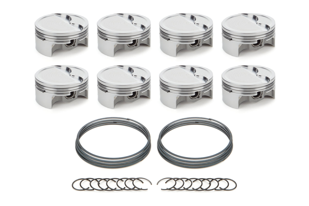 RaceTec AutoTec Forged Dished Piston - 4.010 in Bore - GM LS-Series (Set of 8) 1000736