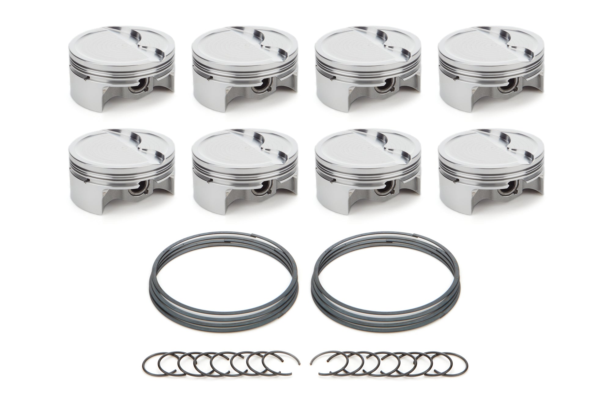 RaceTec AutoTec Forged Dished Piston - 4.010 in Bore - GM LS-Series (Set of 8) 1000736