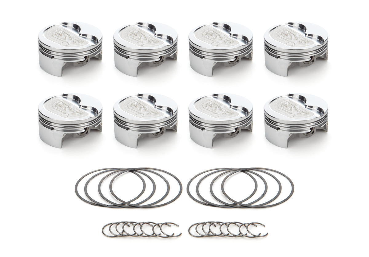 RaceTec AutoTec Forged Dished Piston - 4.030 in Bore - GM LS-Series (Set of 8)