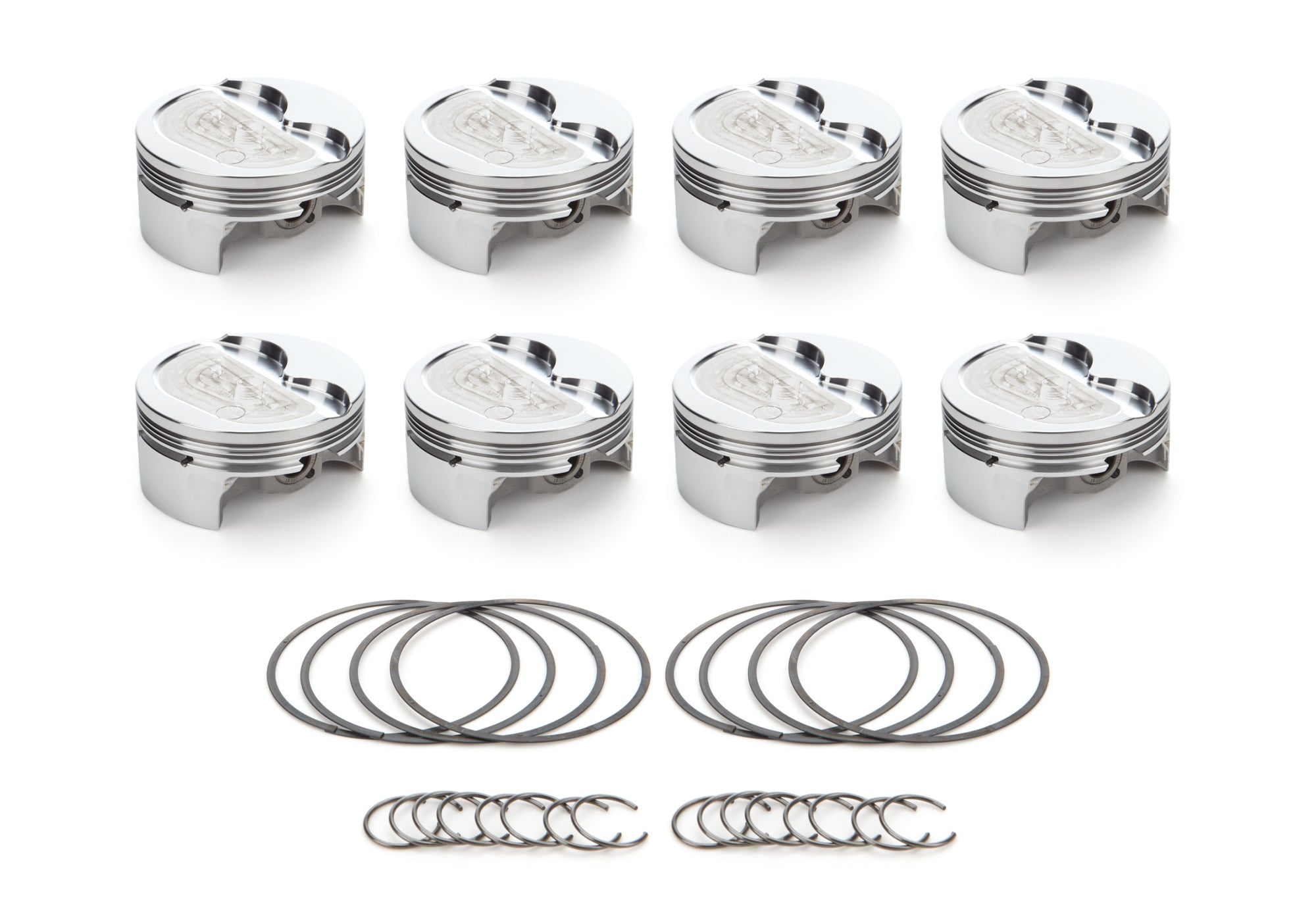 RaceTec AutoTec Forged Dished Piston - 4.030 in Bore - GM LS-Series (Set of 8)