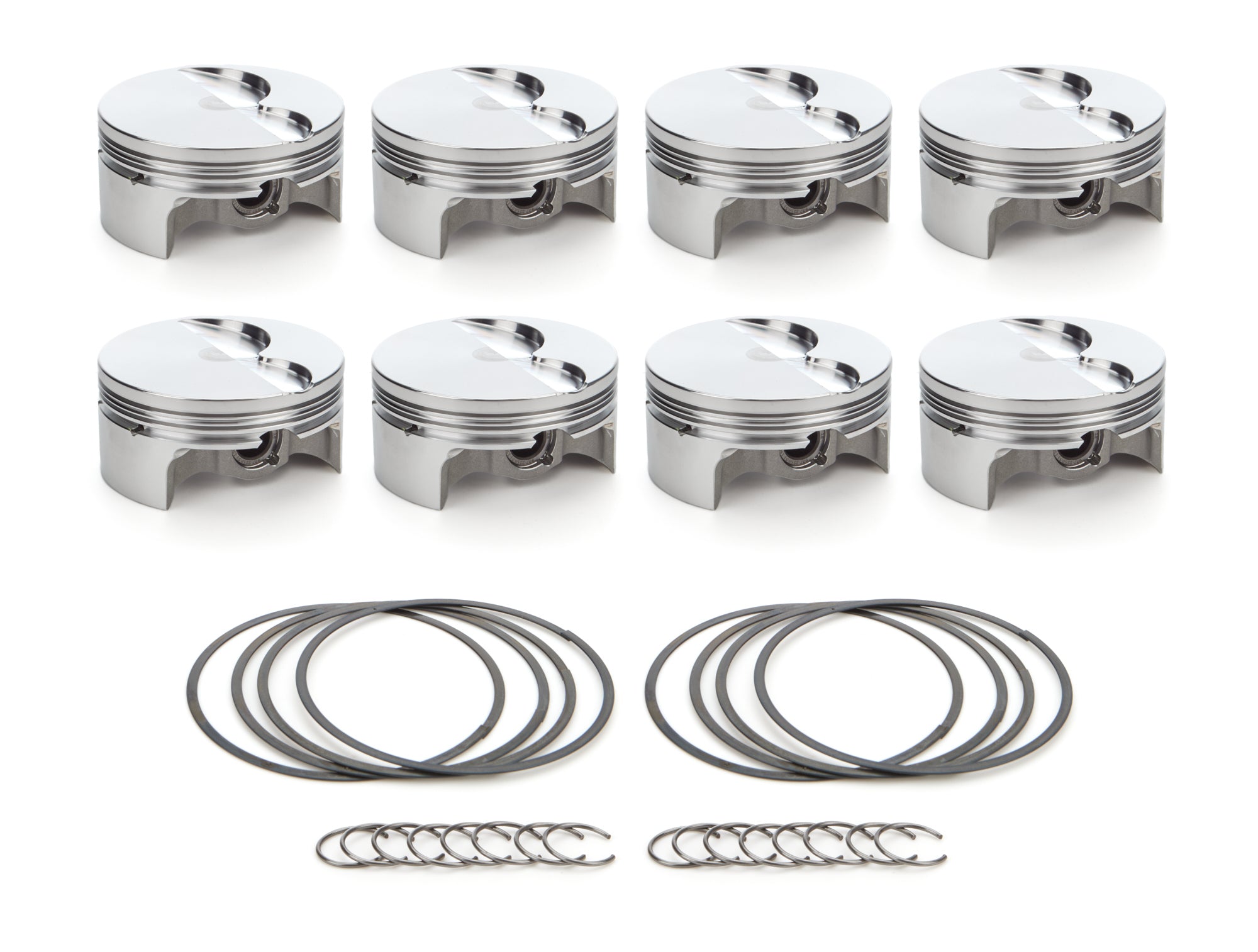 RaceTec AutoTec Forged Flat Top Piston - 4.130 in Bore - GM LS-Series (Set of 8)