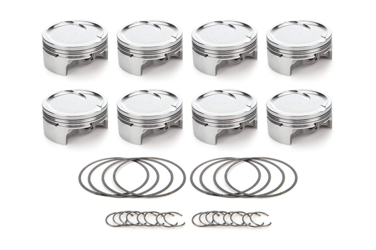 RaceTec AutoTec Forged Dished Piston - 4.130 in Bore - GM LS-Series (Set of 8)
