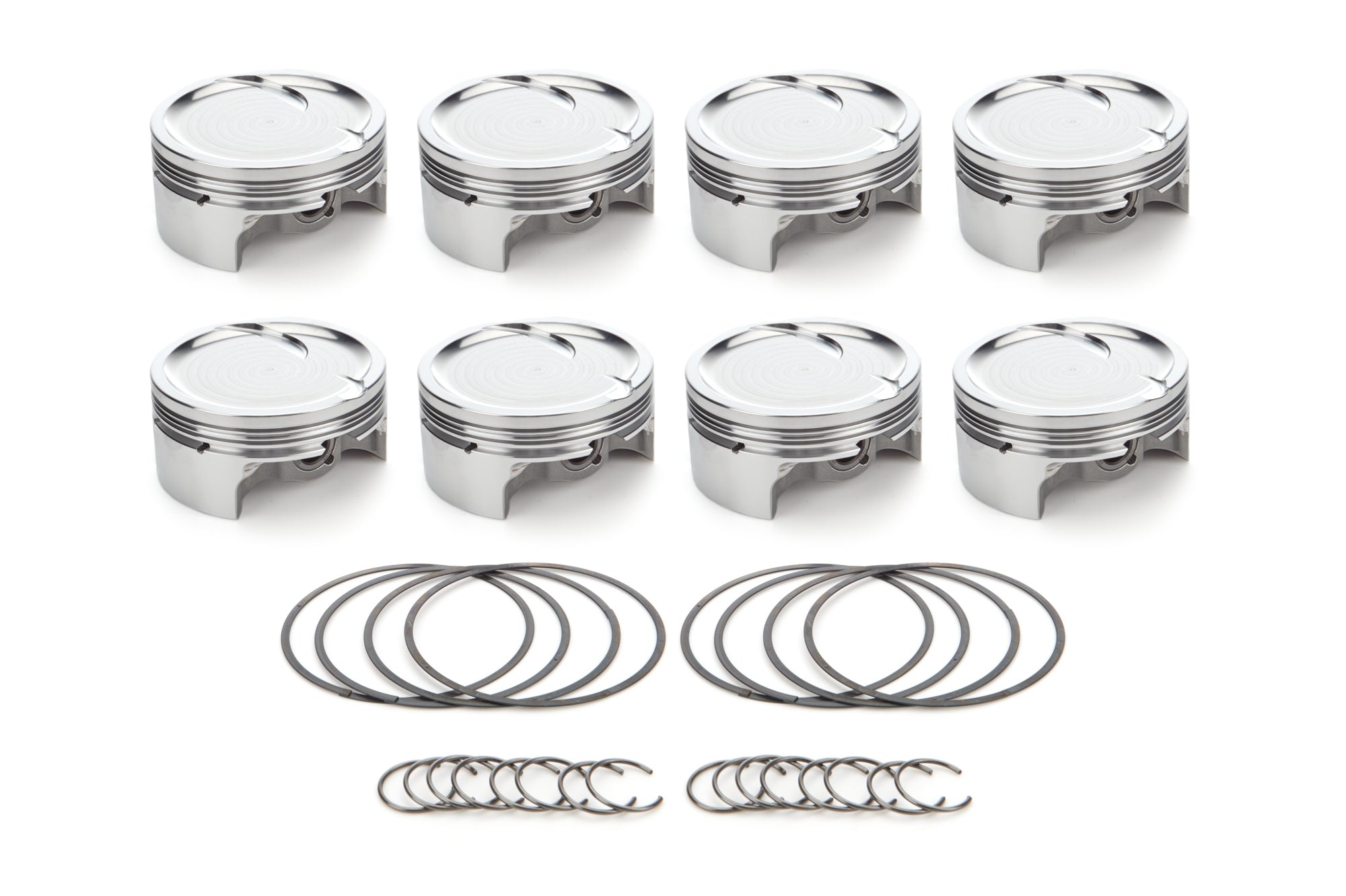 RaceTec AutoTec Forged Dished Piston - 4.130 in Bore - GM LS-Series (Set of 8)
