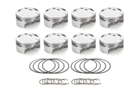 RaceTec AutoTec Forged Dished Piston - 4.130 in Bore - GM LS-Series (Set of 8)