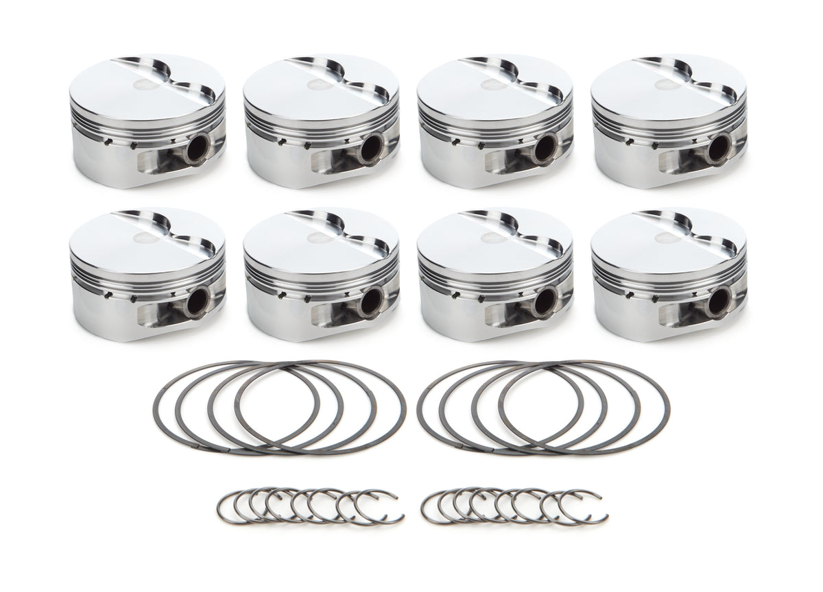 RaceTec AutoTec Flat Top Forged Piston - 4.070 in Bore - GM LS-Series (Set of 8)