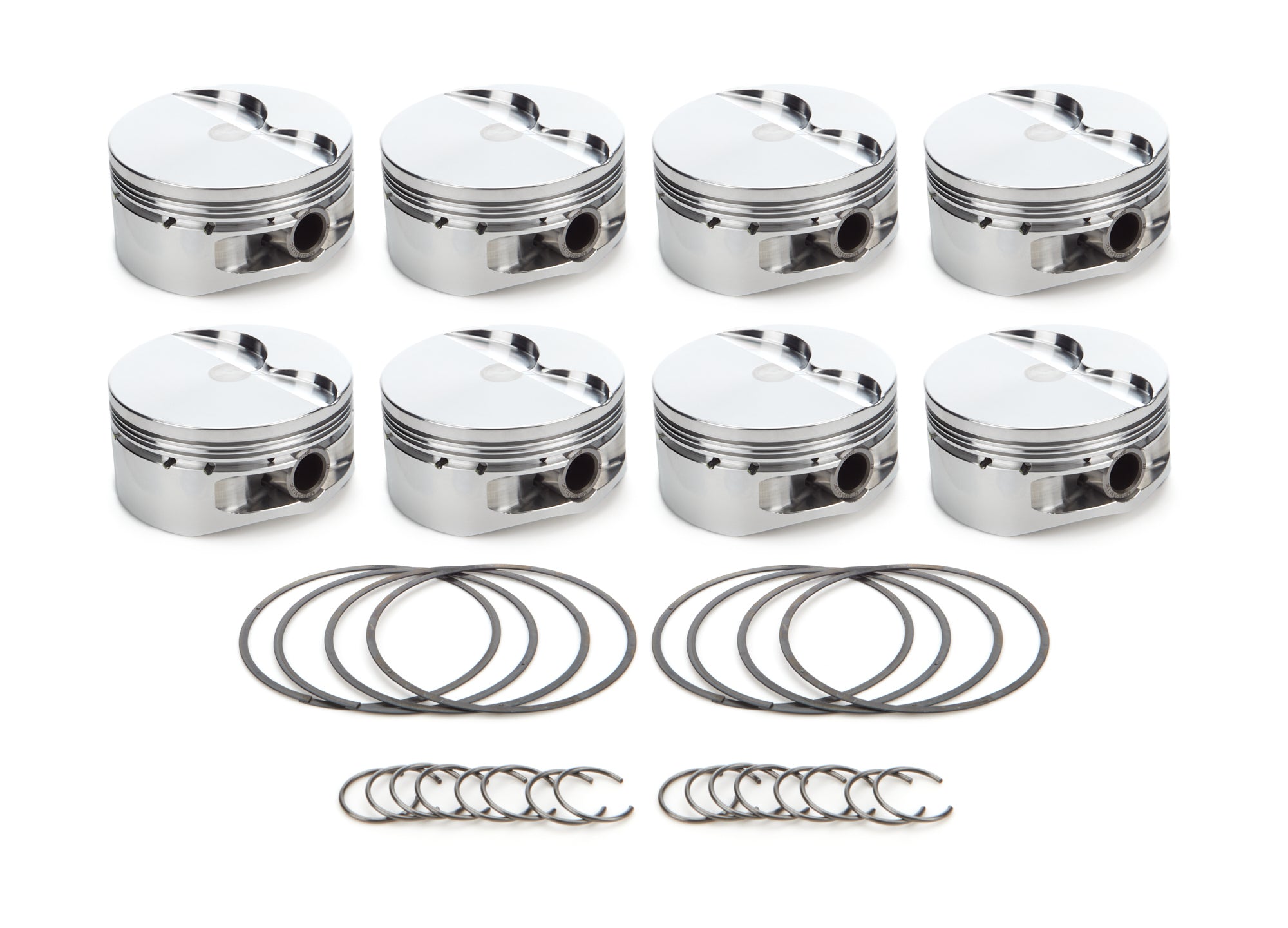 RaceTec AutoTec Flat Top Forged Piston - 4.070 in Bore - GM LS-Series (Set of 8)