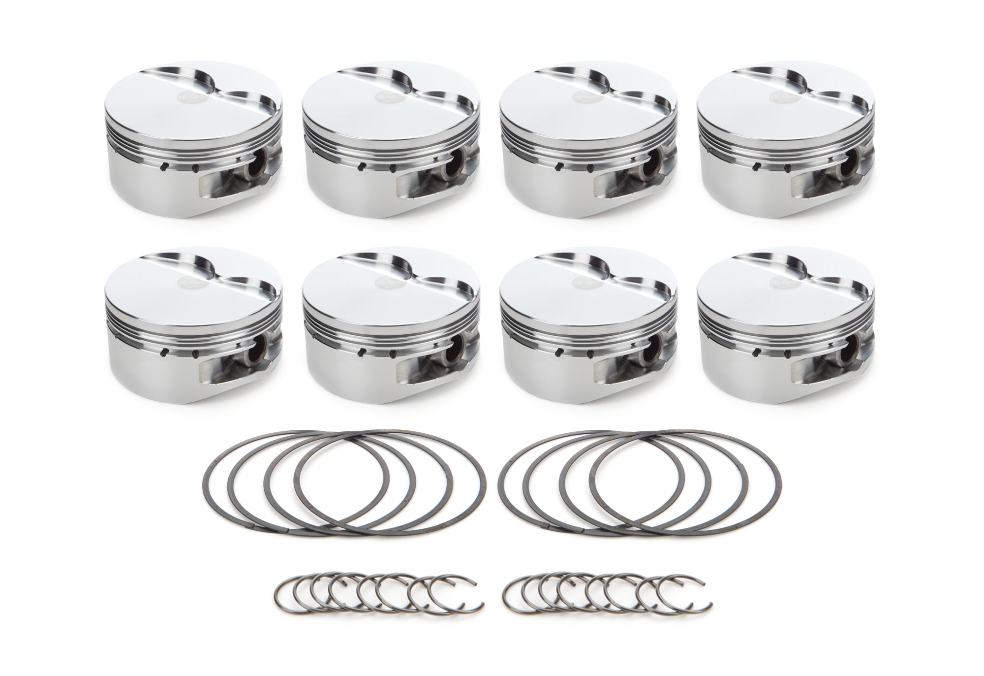 RaceTec AutoTec Flat Top Forged Piston - 4.125 in Bore - GM LS-Series (Set of 8)