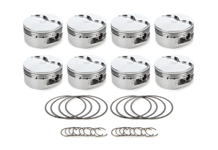 RaceTec AutoTec Flat Top Forged Piston - 4.125 in Bore - GM LS-Series (Set of 8)