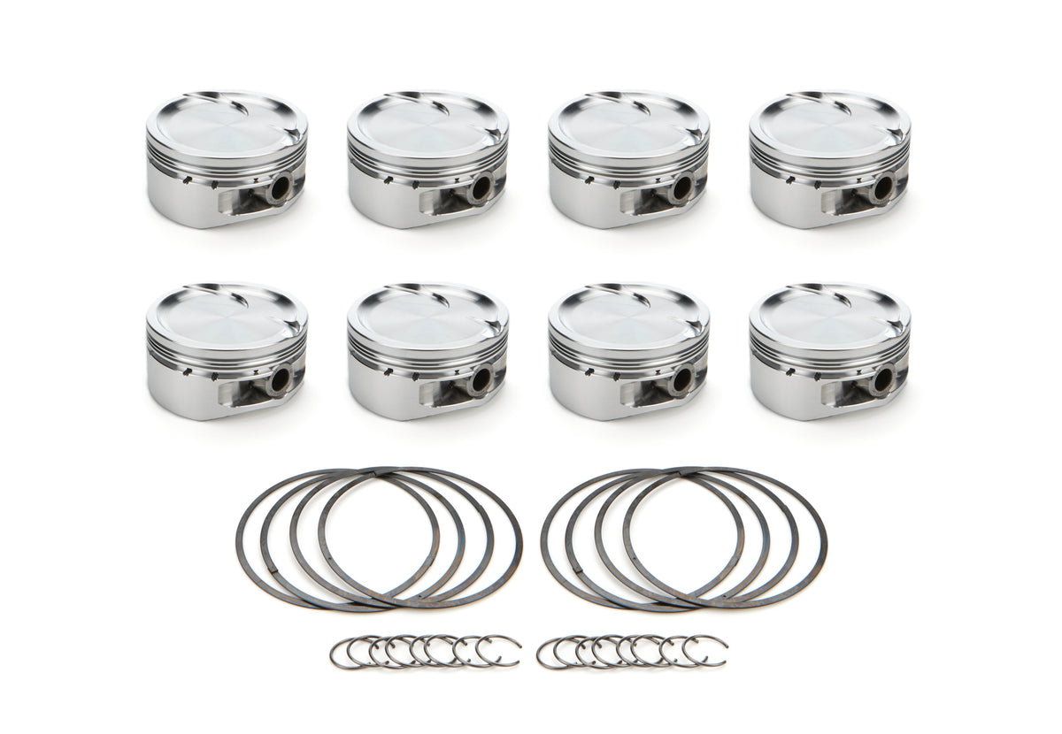 RaceTec AutoTec Dished Forged Piston - 4.070 in Bore - GM LS-Series (Set of 8) 1001170