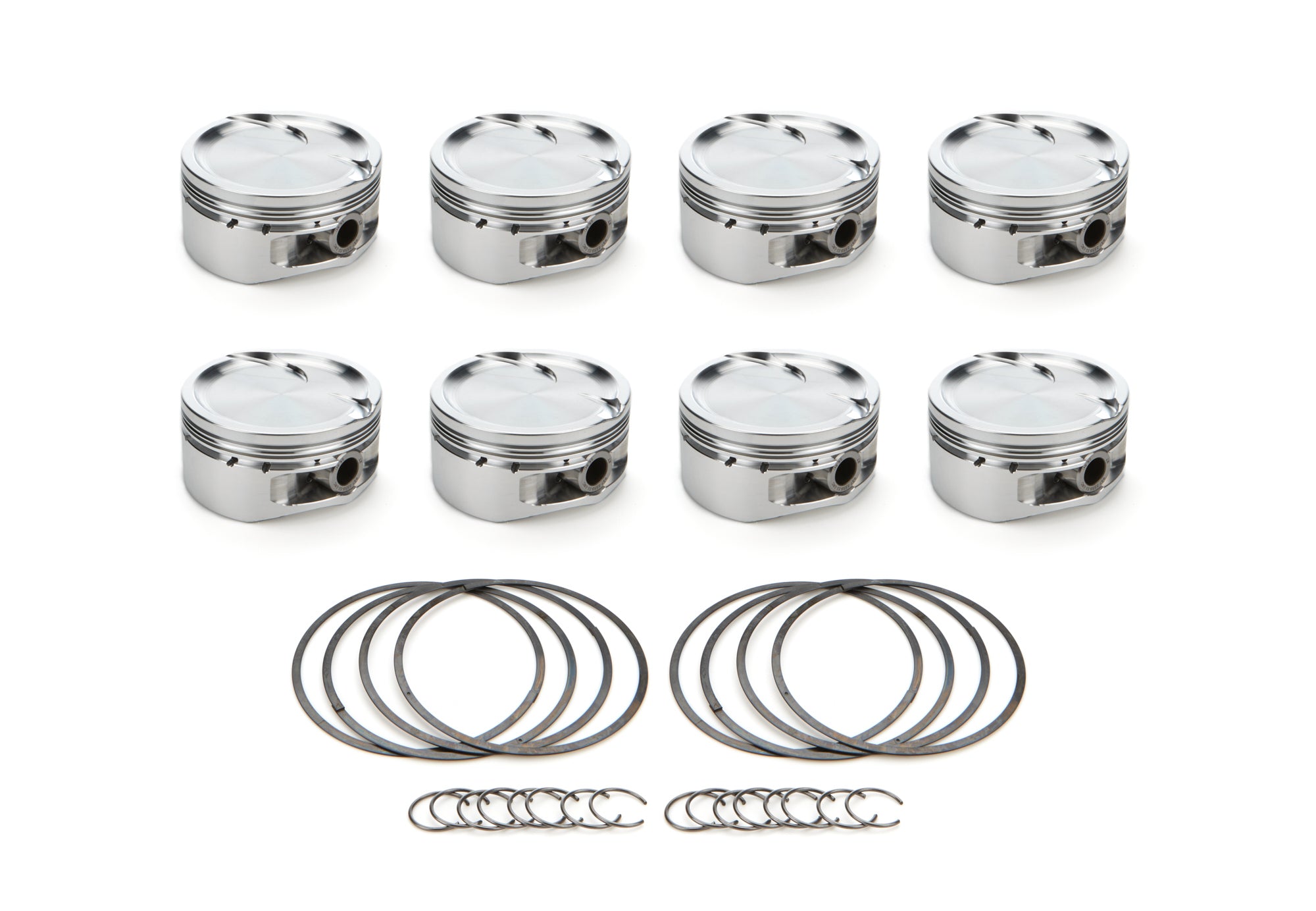 RaceTec AutoTec Dished Forged Piston - 4.070 in Bore - GM LS-Series (Set of 8) 1001170