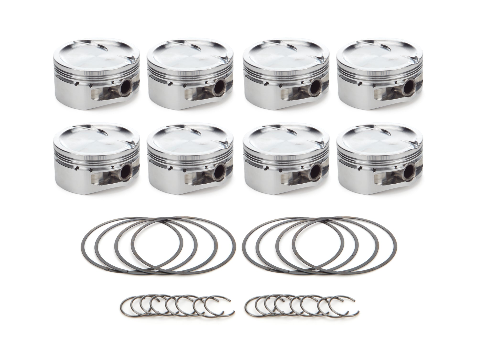 RaceTec AutoTec Dished Forged Piston - 4.125 in Bore - GM LS-Series (Set of 8) 1001171