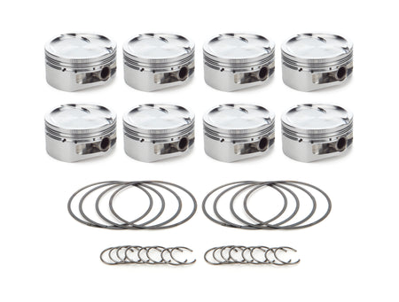 RaceTec AutoTec Dished Forged Piston - 4.125 in Bore - GM LS-Series (Set of 8) 1001171