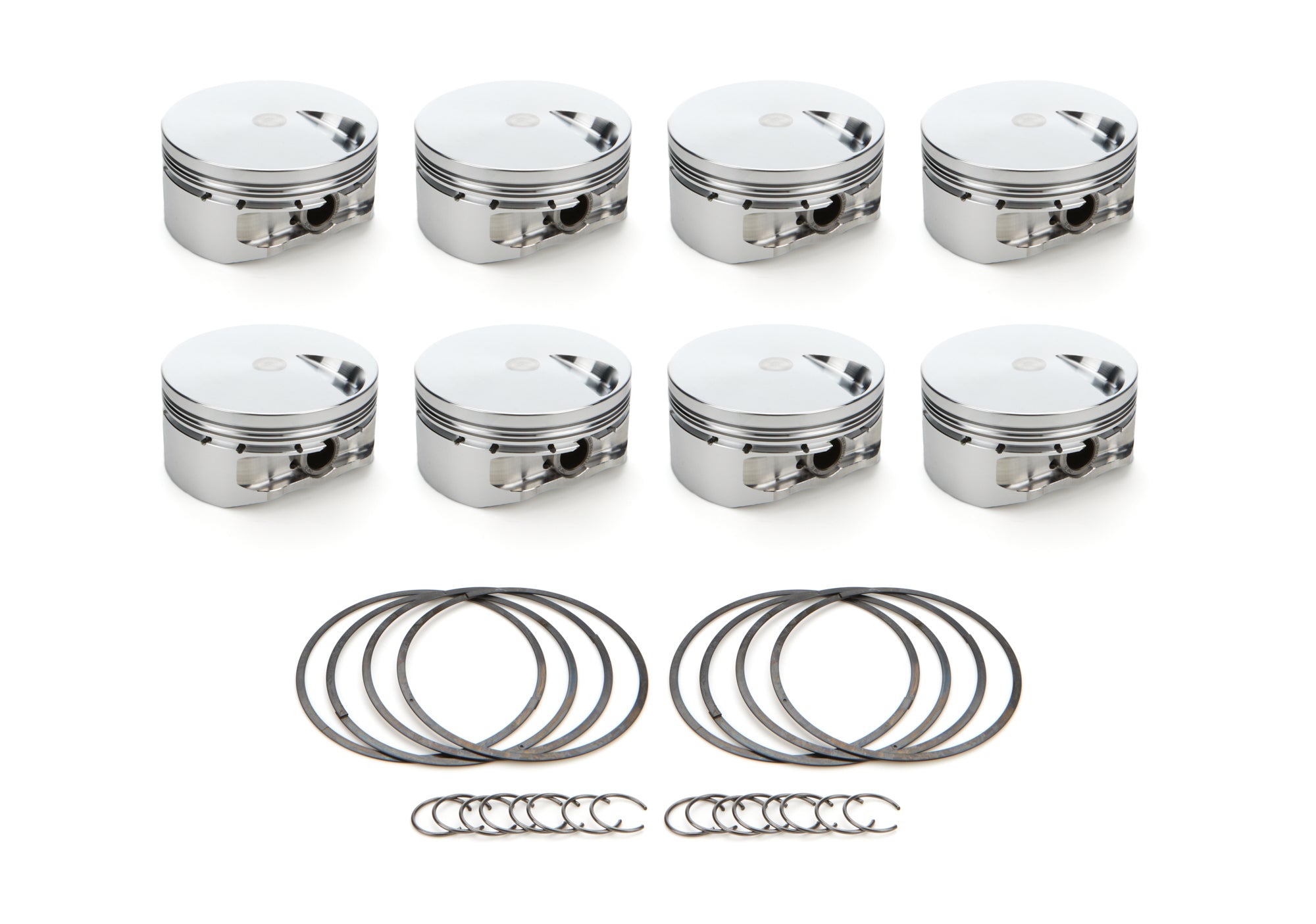 RaceTec AutoTec Flat Top Forged Piston - 4.5 in Bore - Big Block Chevy (Set of 8)