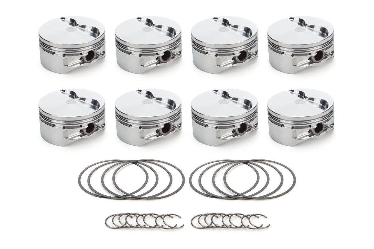 RaceTec AutoTec Flat Top Forged Piston - 4.125 in Bore - Small Block Ford (Set of 8)
