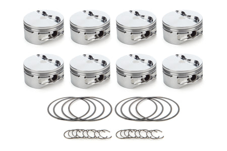 RaceTec AutoTec Flat Top Forged Piston - 4.125 in Bore - Small Block Ford (Set of 8)