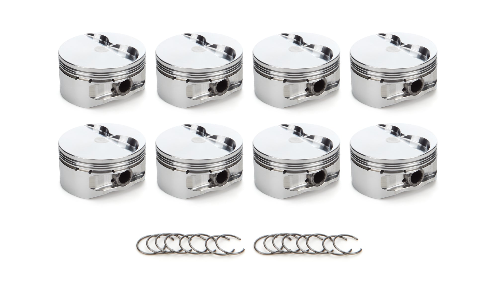 RaceTec AutoTec Flat Top Forged Piston - 4.125 in Bore - Small Block Ford (Set of 8)