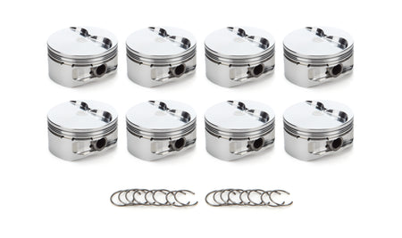 RaceTec AutoTec Flat Top Forged Piston - 4.125 in Bore - Small Block Ford (Set of 8)