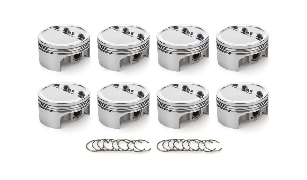 RaceTec AutoTec Dished Forged Piston - 4.030 in Bore - Small Block Chevy (Set of 8) 1001602