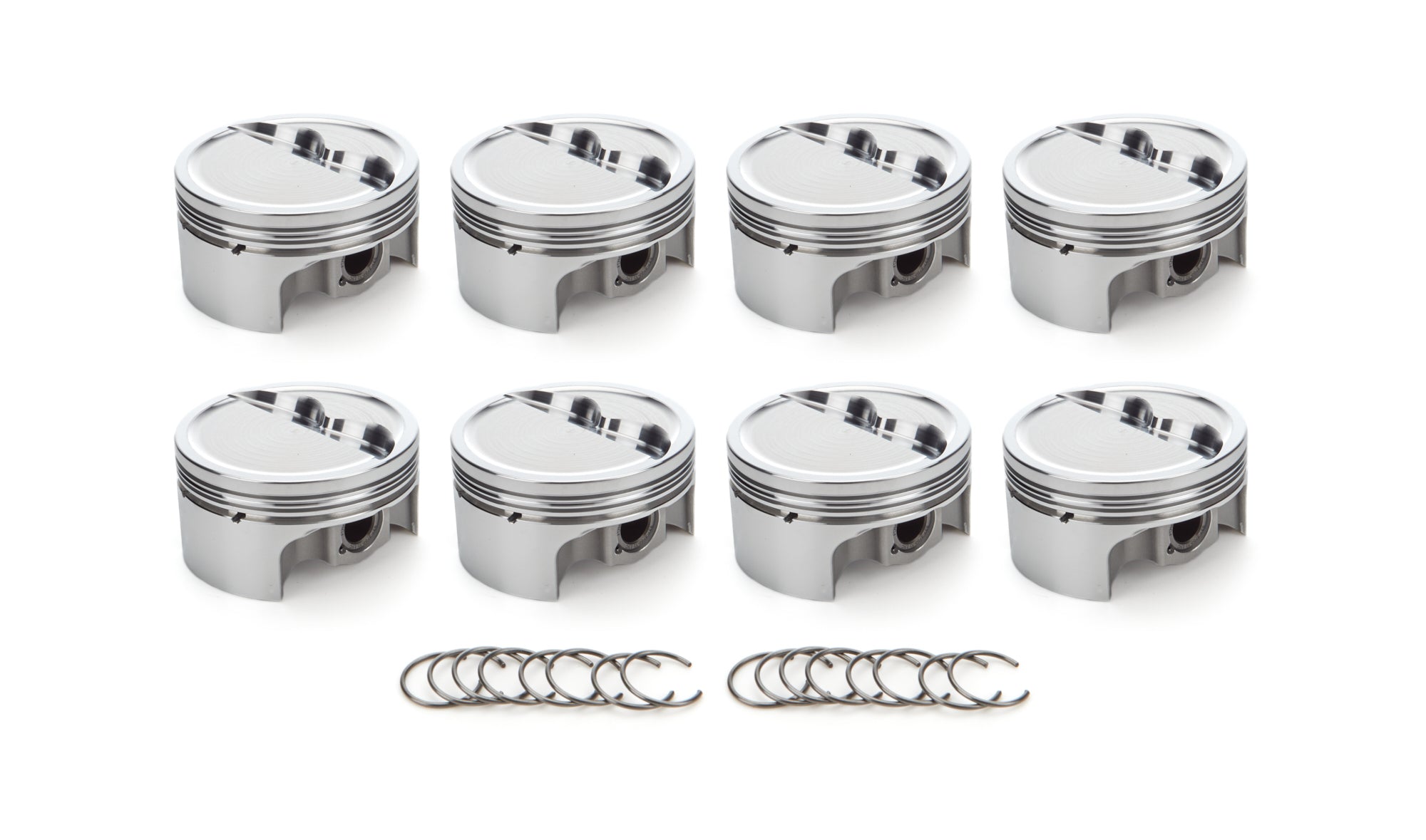 RaceTec AutoTec Dished Forged Piston - 4.030 in Bore - Small Block Chevy (Set of 8) 1001602