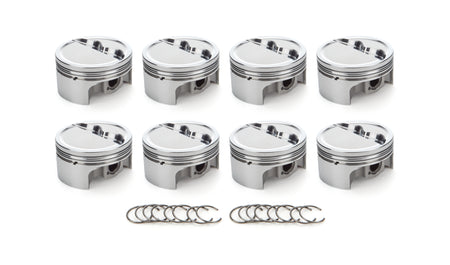 RaceTec AutoTec Dished Forged Piston - 4.030 in Bore - Small Block Chevy (Set of 8) 1001602