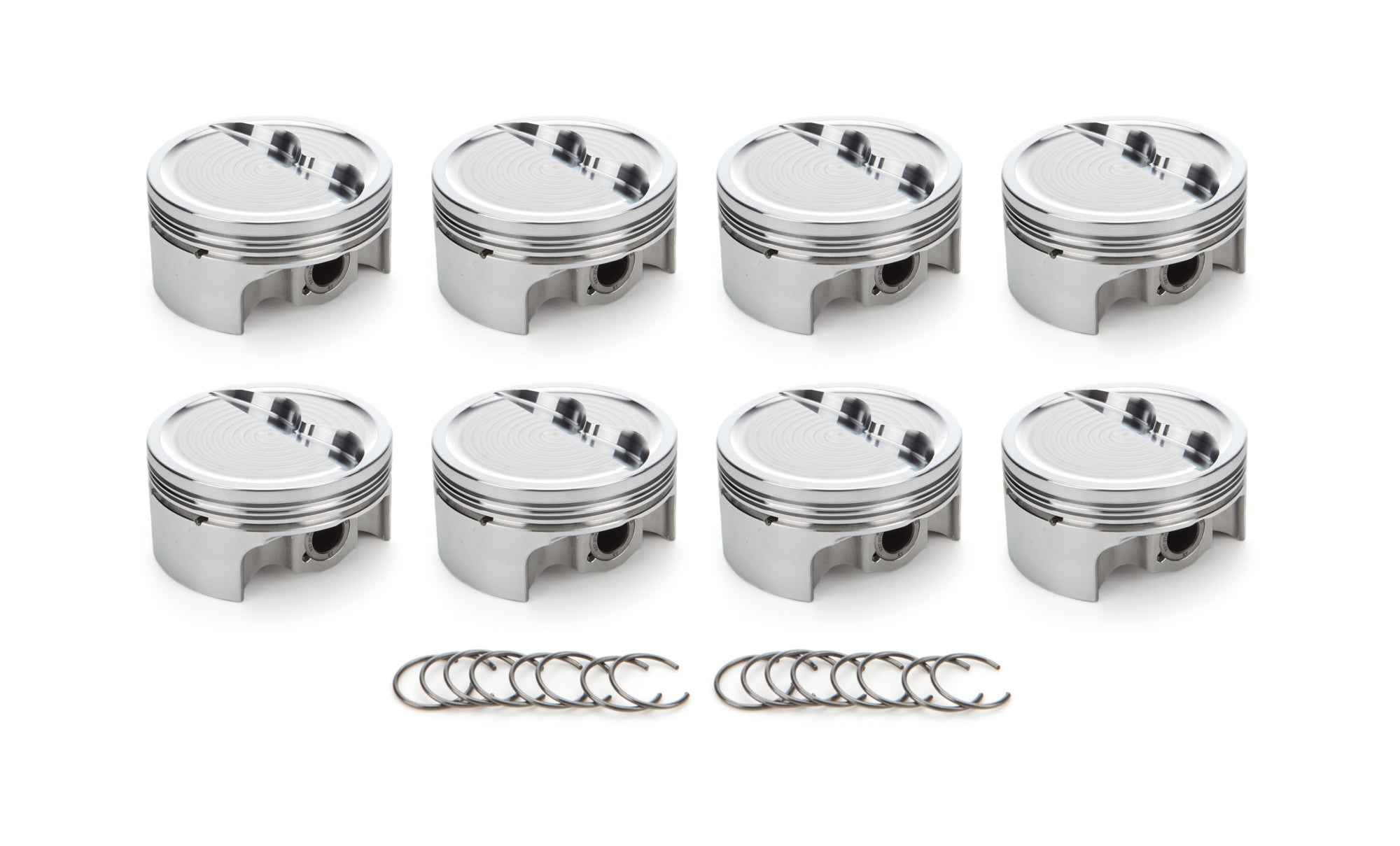 RaceTec AutoTec Dished Forged Piston - 4.040 in Bore - Small Block Chevy (Set of 8) 1001604