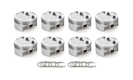 RaceTec AutoTec Dished Forged Piston - 4.040 in Bore - Small Block Chevy (Set of 8) 1001604