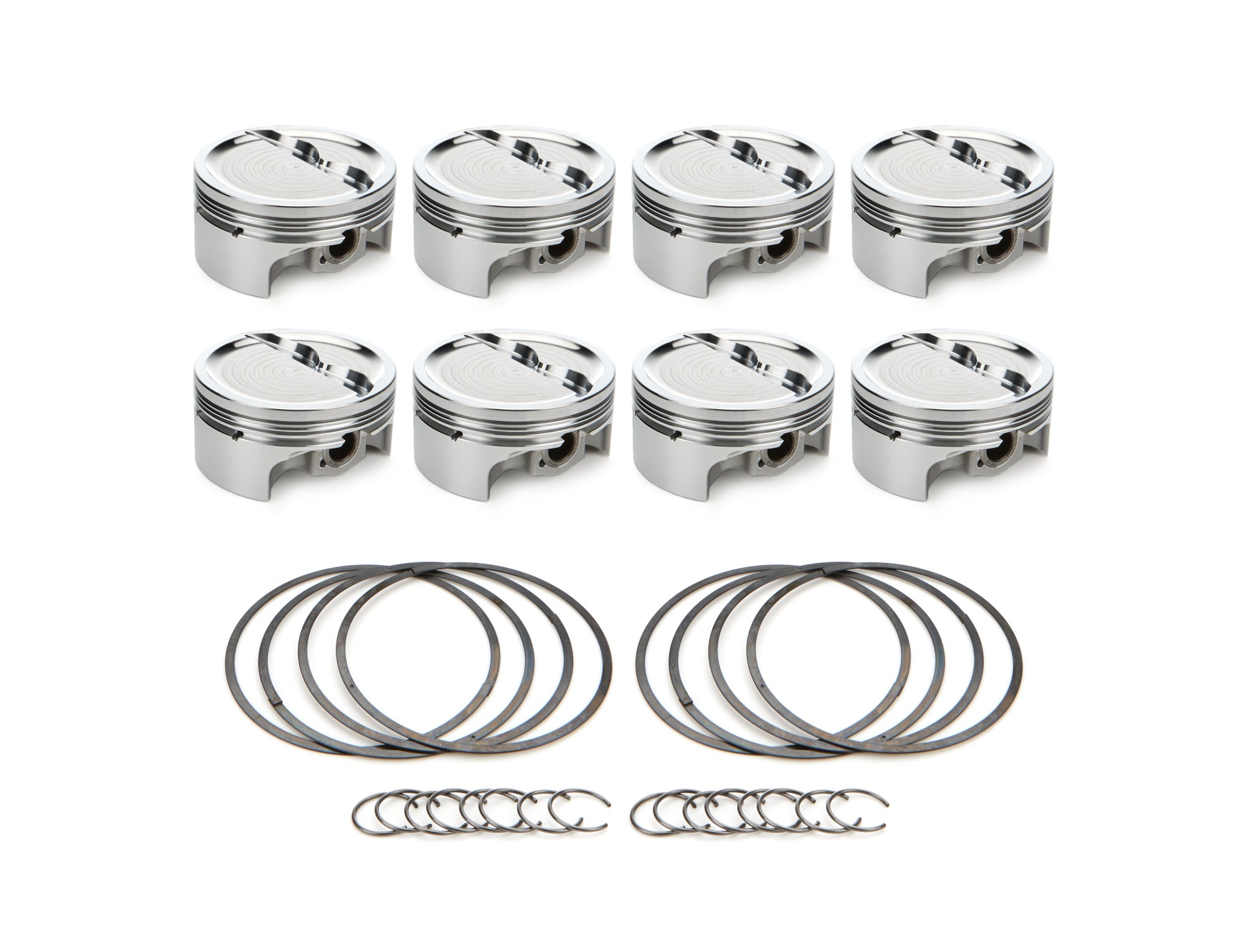 RaceTec AutoTec Dished Forged Piston - 4.030 in Bore - Small Block Chevy (Set of 8) 1001630