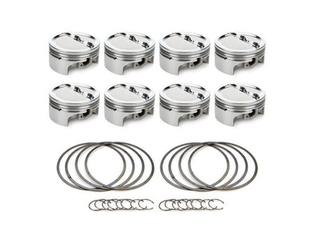 RaceTec AutoTec Dished Forged Piston - 4.030 in Bore - Small Block Chevy (Set of 8) 1001630