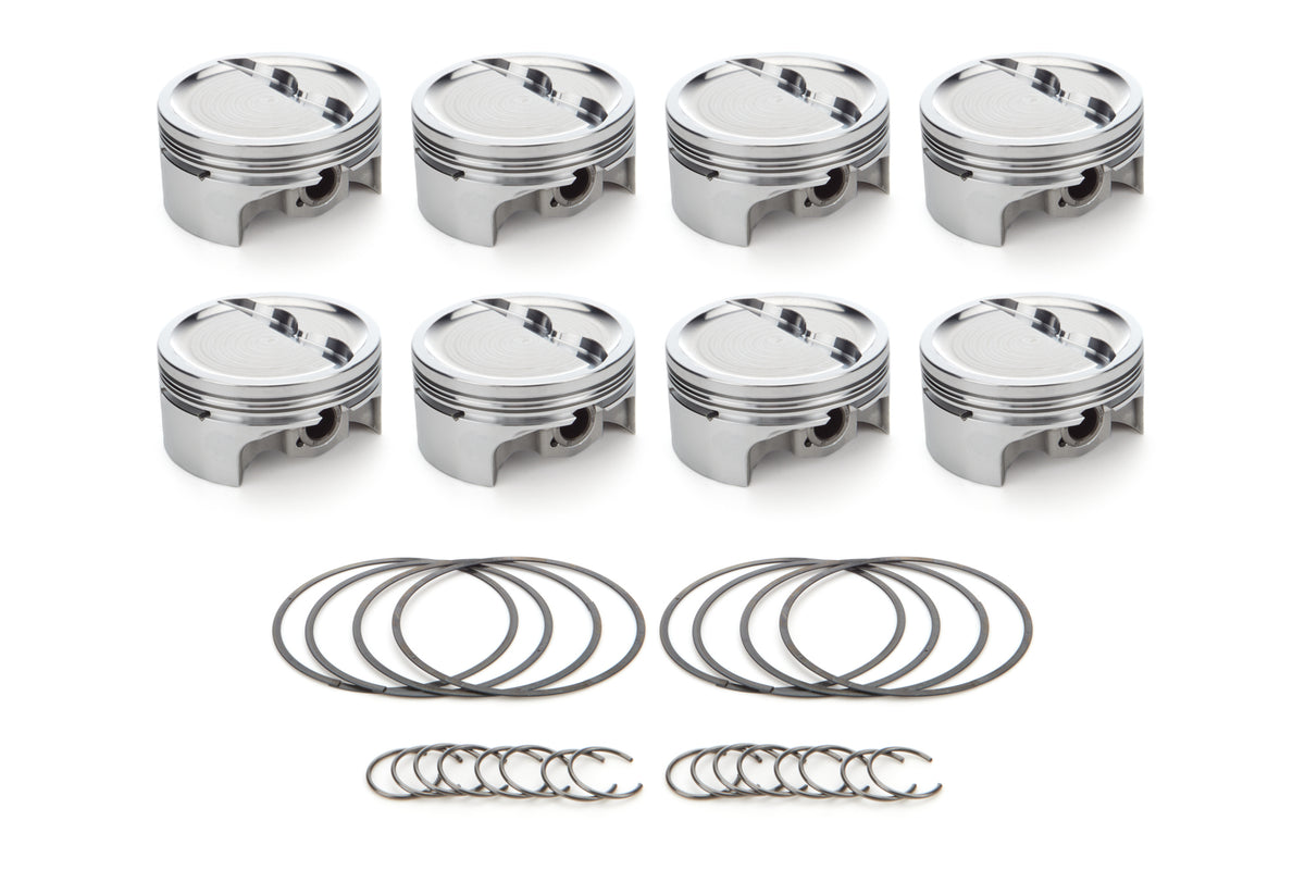 RaceTec AutoTec Dished Forged Piston - 4.040 in Bore - Small Block Chevy (Set of 8) 1001632