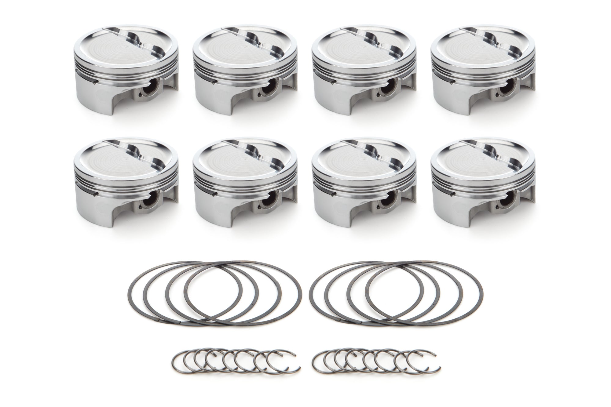 RaceTec AutoTec Dished Forged Piston - 4.040 in Bore - Small Block Chevy (Set of 8) 1001632