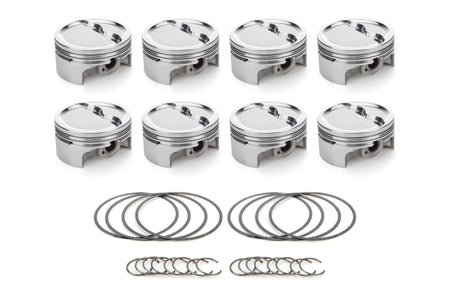RaceTec AutoTec Dished Forged Piston - 4.040 in Bore - Small Block Chevy (Set of 8) 1001632