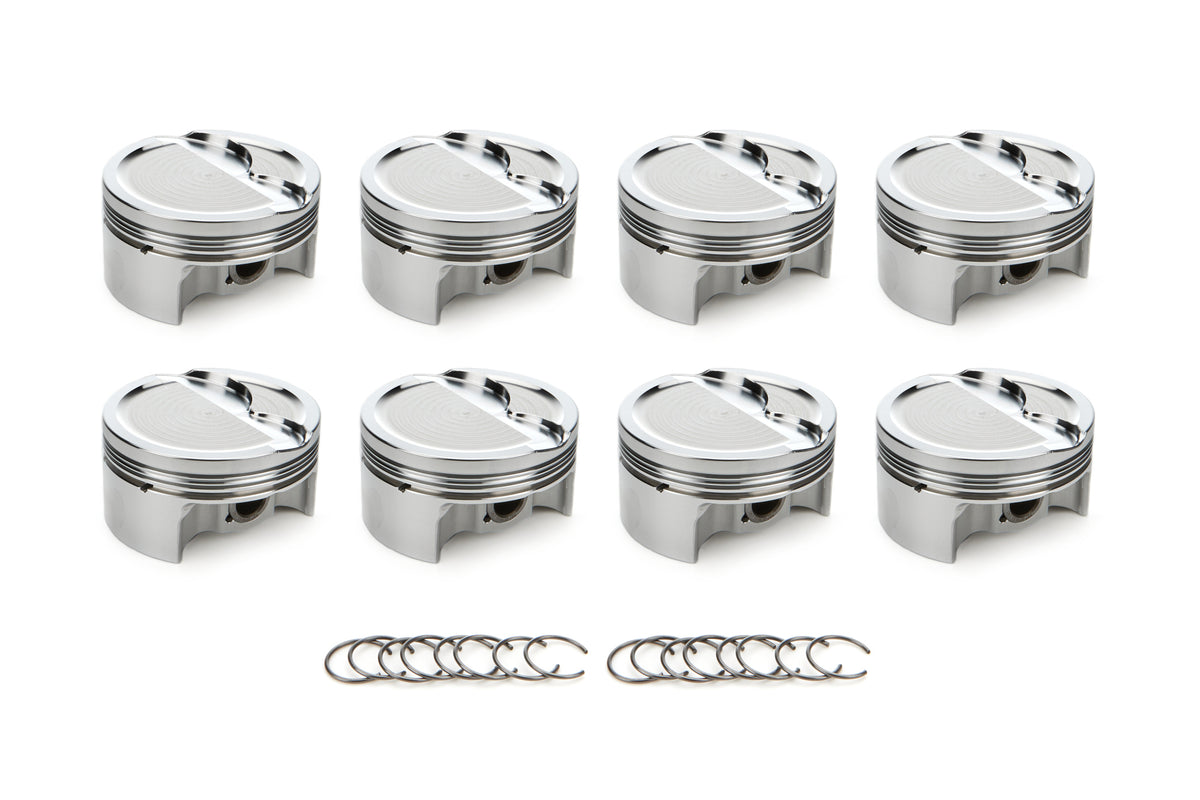 RaceTec AutoTec Dished Forged Piston - 4.075 in Bore - GM LS-Series (Set of 8) 1001695