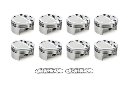 RaceTec AutoTec Dished Forged Piston - 4.075 in Bore - GM LS-Series (Set of 8) 1001695