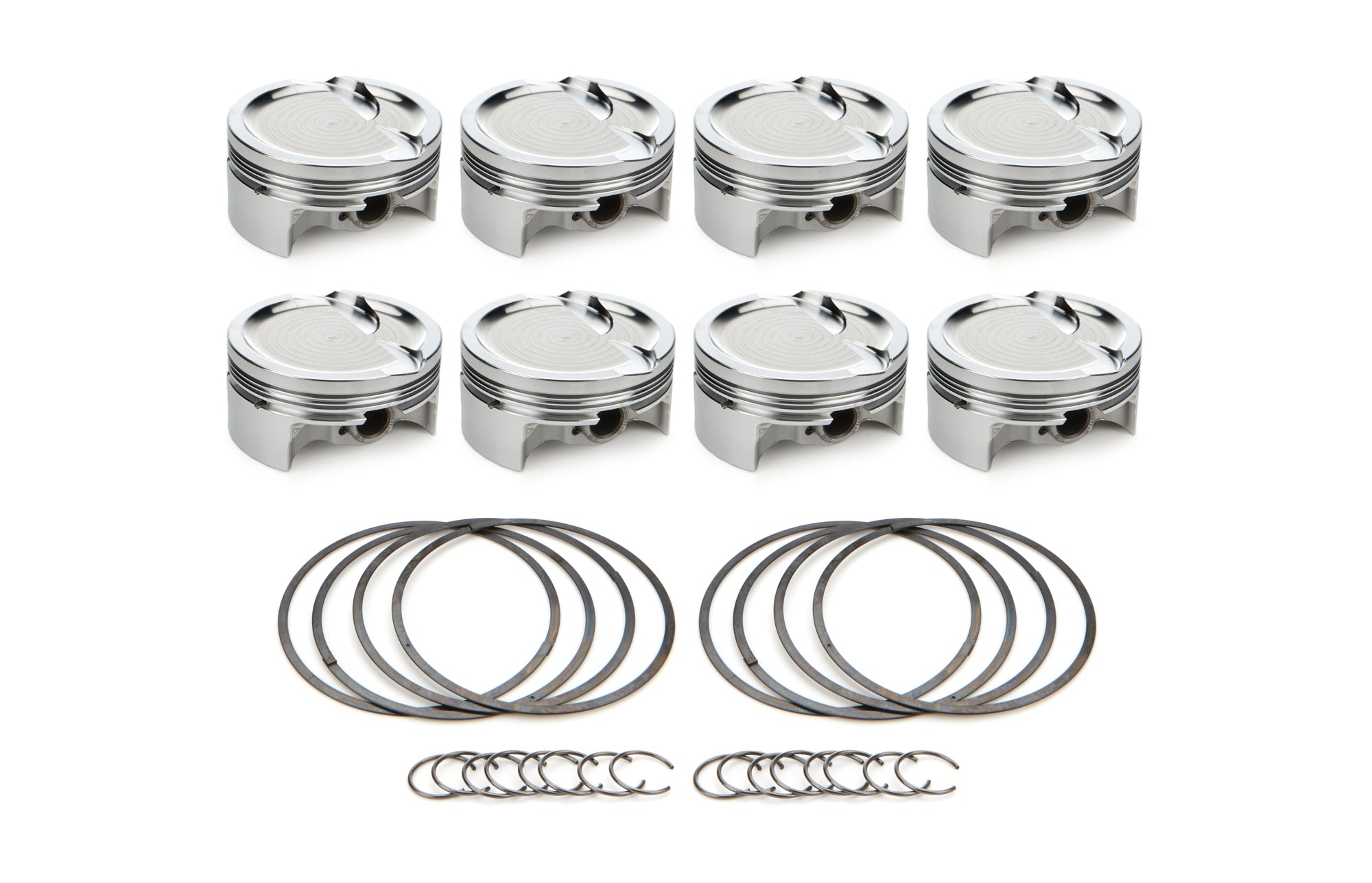 RaceTec AutoTec Dished Forged Piston - 4.010 in Bore - GM LS-Series (Set of 8) 1001710