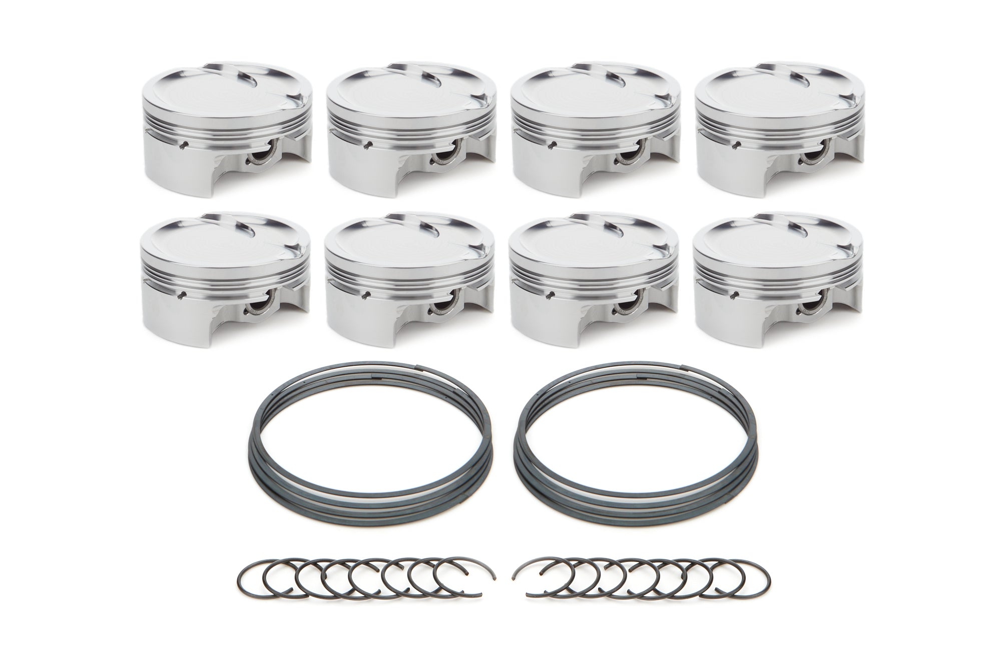 RaceTec AutoTec Dished Forged Piston - 4.070 in Bore - GM LS-Series (Set of 8) 1001713