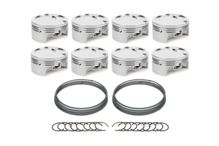 RaceTec AutoTec Dished Forged Piston - 4.070 in Bore - GM LS-Series (Set of 8) 1001713